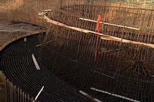黄山砼烟囱新建施工现场